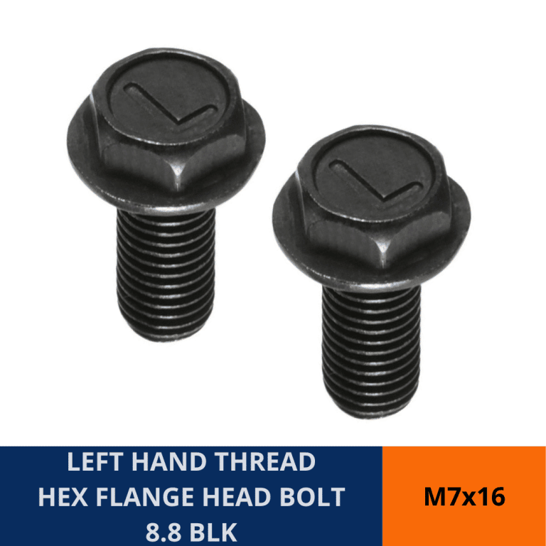 Left Hand Thread High Tensile Hex Flange Head Bolt Gold Coast Bolt In