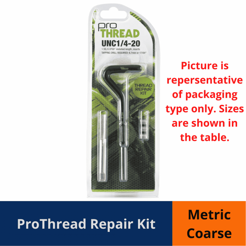 prothread kit metric coarse