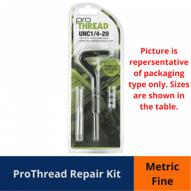 prothread kit metric fine