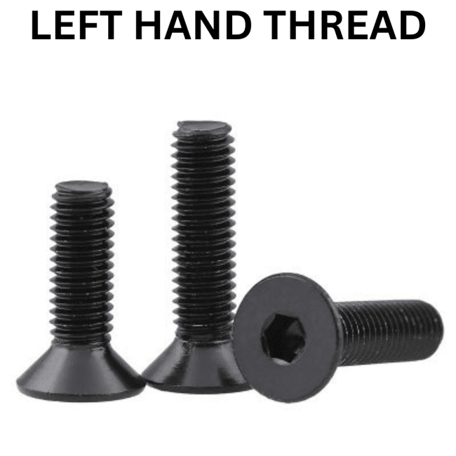 Left Hand Thread Socket Head Countersunk 10.9