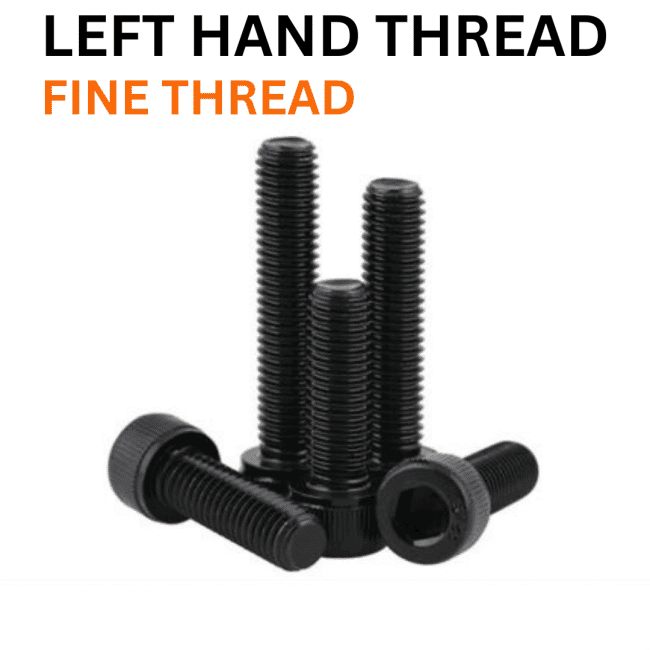 Left Hand Thread Socket Head Cap Screw Fine Thread 12.9
