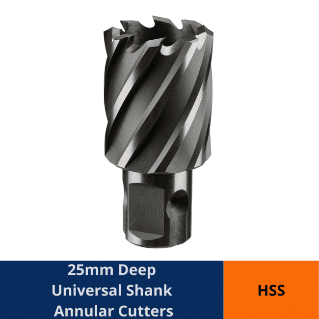 HSS ANNULAR CUTTERS 25MM Gold Coast Bolt In Speciality Tools and