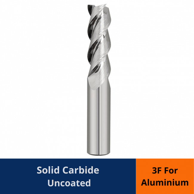 END MILL FOR ALLOY 3 FLUTE SPIRAL Gold Coast Bolt In Speciality