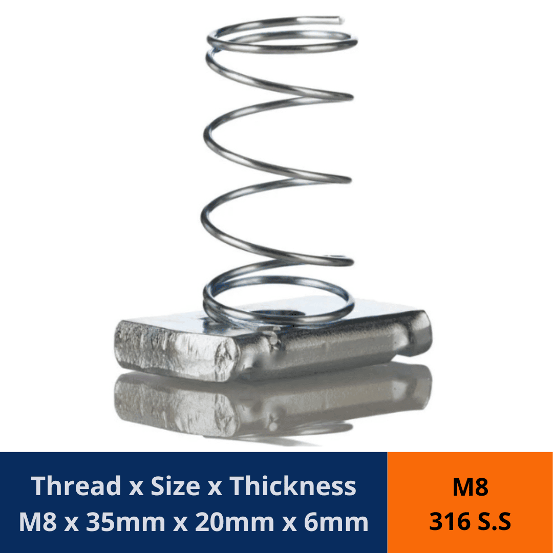 thumbnail image 2 of 10 X M8 Spring Steel Sheet Metal Nuts - For BMW Mini Ford Mercedes Peugeot Renault 2 of 4